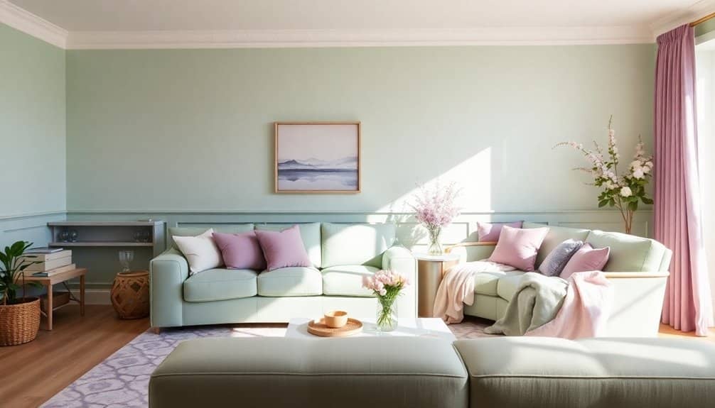 soft and vibrant hues
